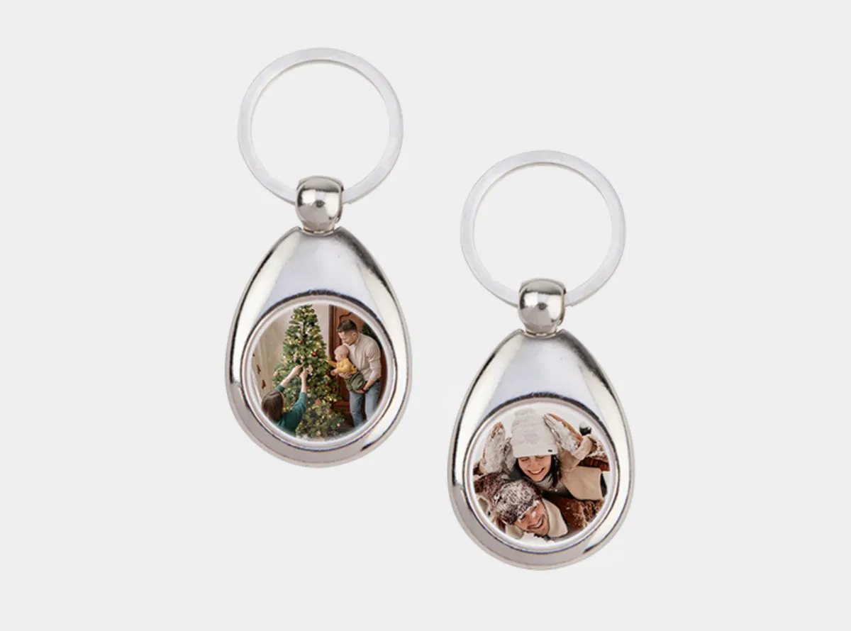 Photo key ring with chip