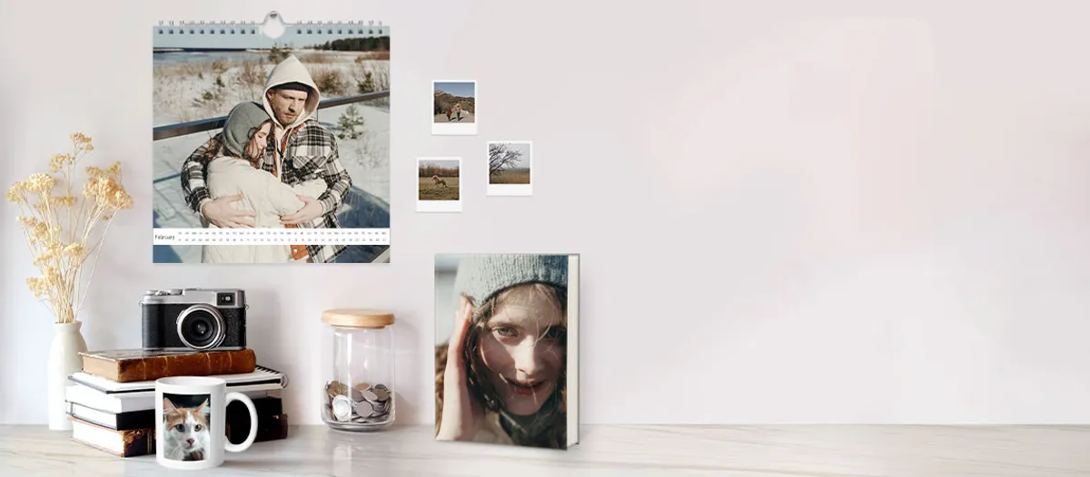 Banner mit Fotoprodukten, die von Profis erstellt wurden