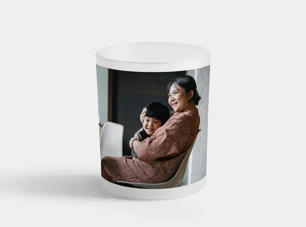 Glas Windlicht mit eigenem Foto gestalten