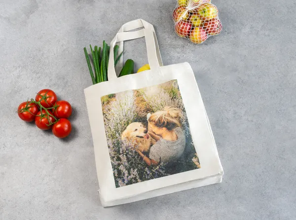 Premium-Einkaufstasche mit Foto bedrucken lassen