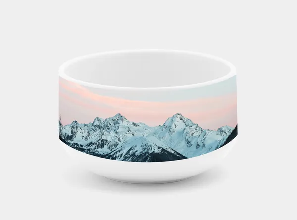 Individuelle Müslischale aus Keramik mit Fotodruck