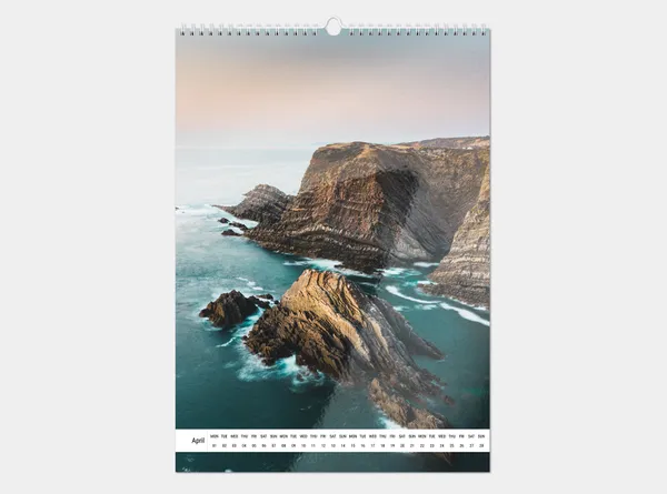 Echtfotokalender A3 hoch mit eigenem Foto