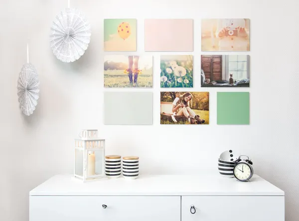 Fotowand mit Magnet